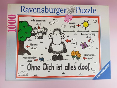 Ravensburger 1000 Teile Puzzle Sheepworld Ohne Dich Ist Alles Doof Schaf Ebay