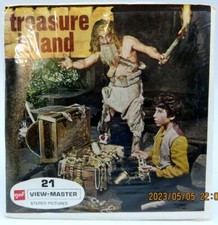 View Master B432E, Treasure Island, GAF, Made in Belgium, 3 Reel Set