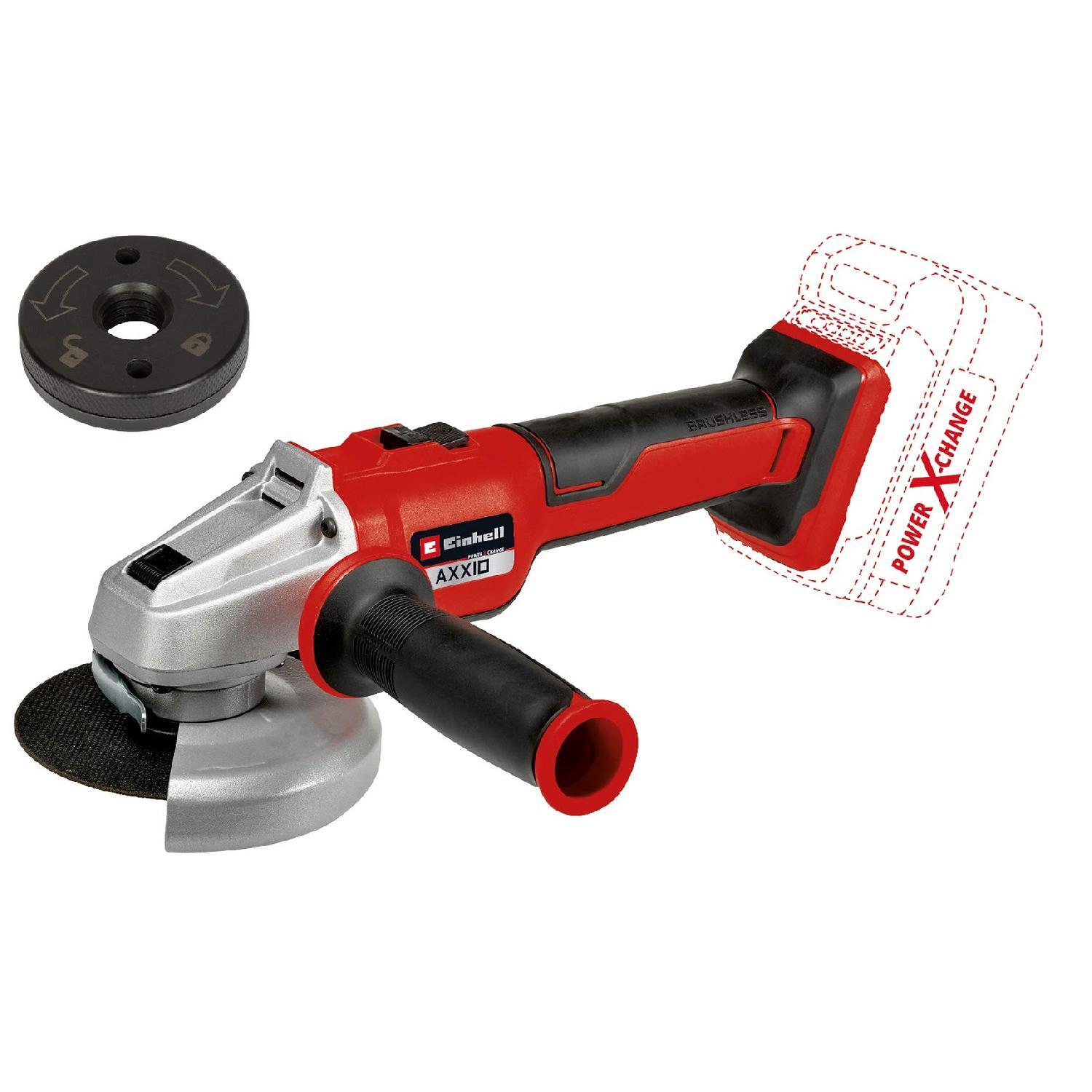 Einhell Axxio 18/125 Q Cordless Grinder Brushless 18V Solo Machine
