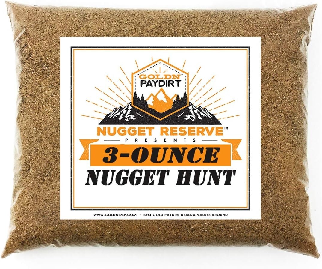 Nugget Reserve-3 Ounce Nugget Hunt' Gold Paydirt Panning Pay Dirt Bag Gold  Pr-Au | eBay