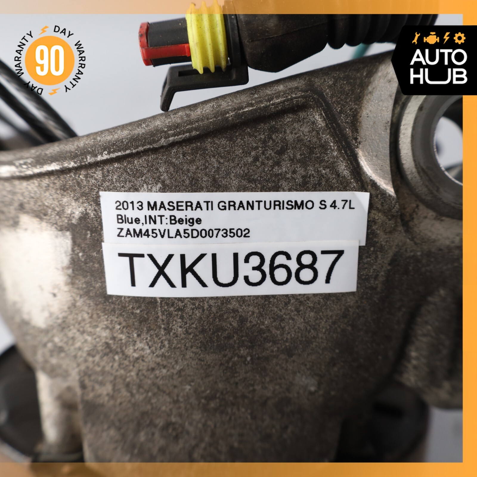 11-19 Maserati GranTurismo S M145 Rear Right Side Spindle Knuckle Hub OEM 33k