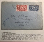 1927 Paris France First Day Cover FDC To Chicago IL USA American Legation Visit