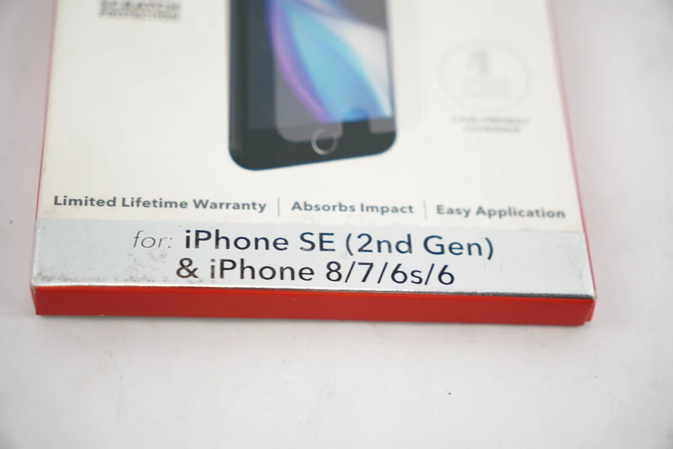 Protector de pantalla Zagg Invisible Shield híbrido de vidrio para iPhone SE 2ª generación 6 6s 7 8 Foto 3 de 3