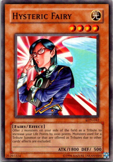 Hysteric Fairy LON-042 Yu-Gi-Oh! Card Light Play Unlimited