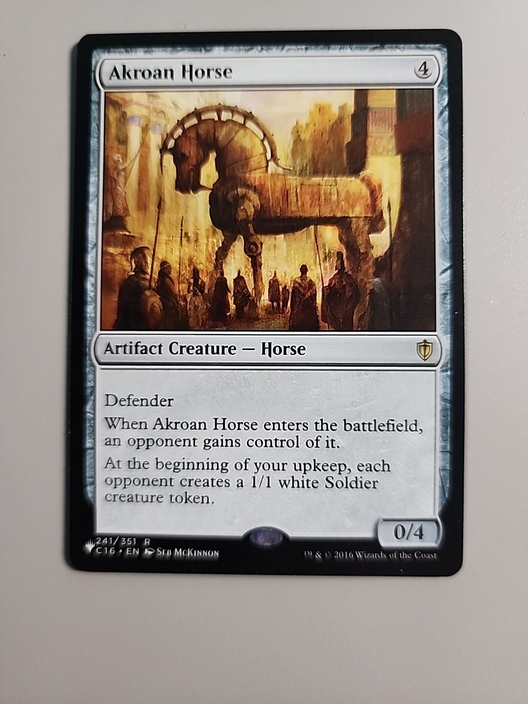 Carta Magic: The Gathering - Caballo Akroan (241/351) - Edición Commander 2016