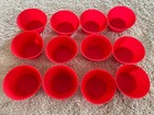 Red Silicone Small Cupcake Baking Cups