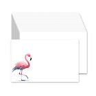 50 Cute Index 4"x 6" Cards, Card stock Blank Note cards - Pink Flamingo