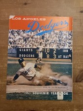 Vintage Los Angeles Dodgers 1963 Official Baseball Yearbook Magazine