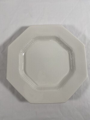 Lot of 4 Independence Ironstone Interpace Octagonal 10 5/8  Dinner Plates #2