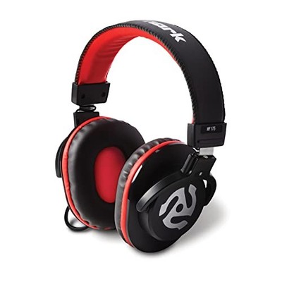 Numark DJ Headphones 40mm Driver HF175 Black & Red NEW
