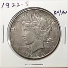 1922 S US Peace Silver Dollar $1 EF XF Extremely Fine