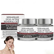 Keratin Erase Dual-Action Renewal Cream – Black & White Rice Soothing Repair C