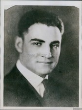 Vintage Man Thick Wavy Hair Smiling Wearing Suit Tie Ny 6X8 Historic Press Photo