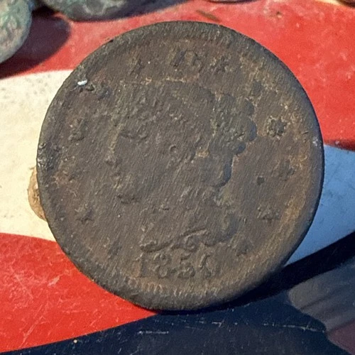 Dug Civil War 💥 🇺🇸 💣    1850 US Large Cent Coin PH LA