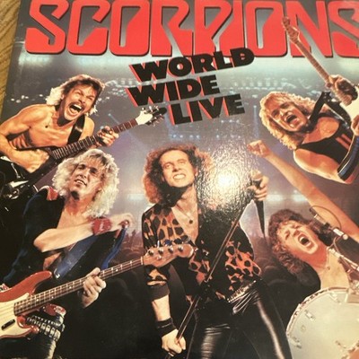 Scorpions World Wide Live 12'' Black Vinyl LP Stereo 1985 Mercury 422-824344-1