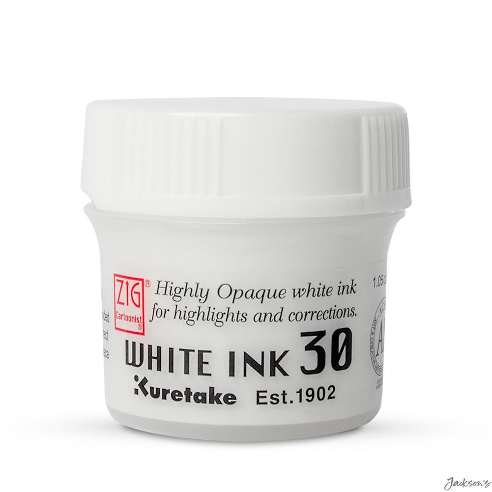 Kuretake White Ink Jar 30ml Dip Pen Calligraphy Highlights And Corrections