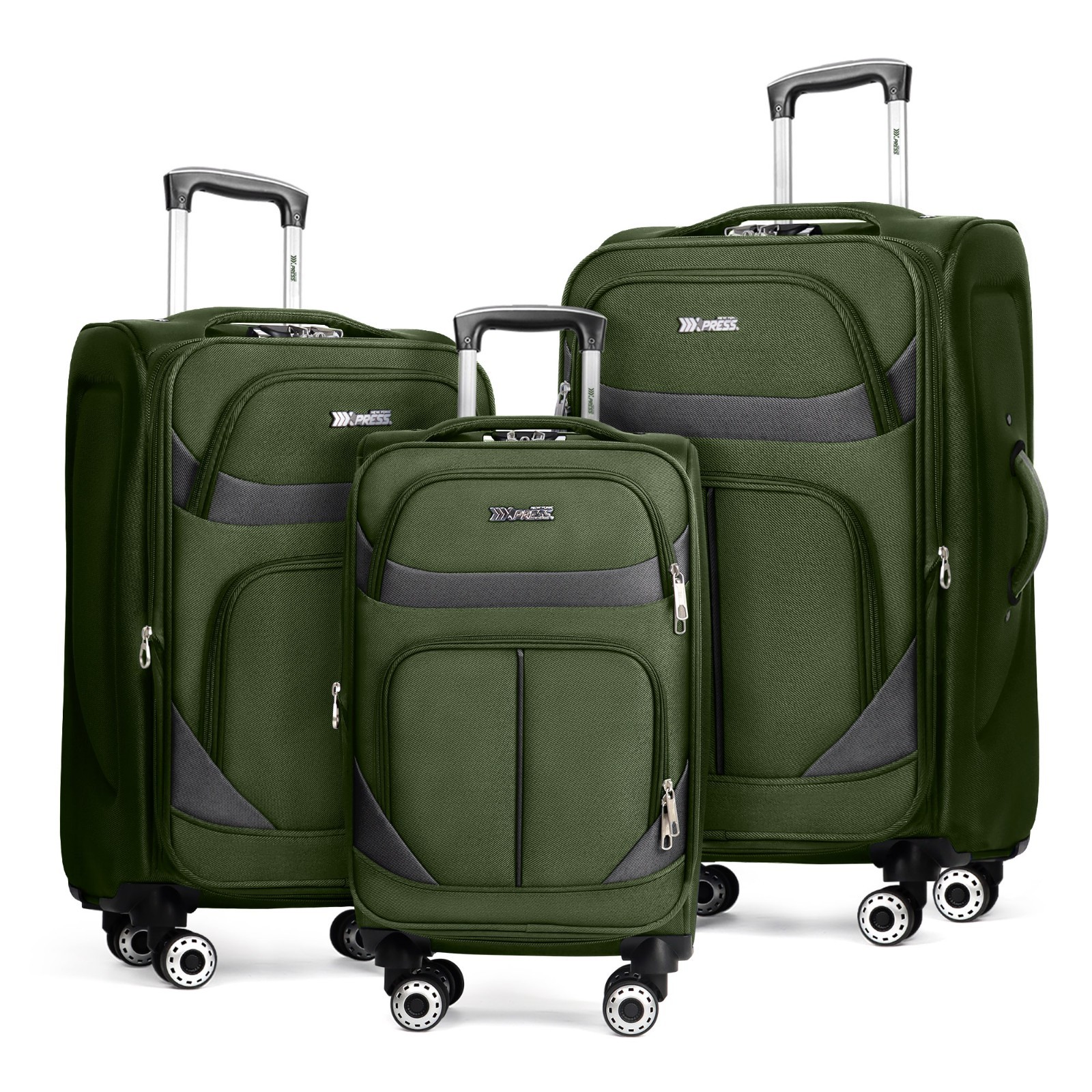 Set Lightweight Expandable Luggage For Extra Capacity