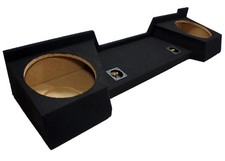 Custom Chevy Silverado 07-13 Ext Cab Truck Dual 12 Subwoofer Sub Speaker Box