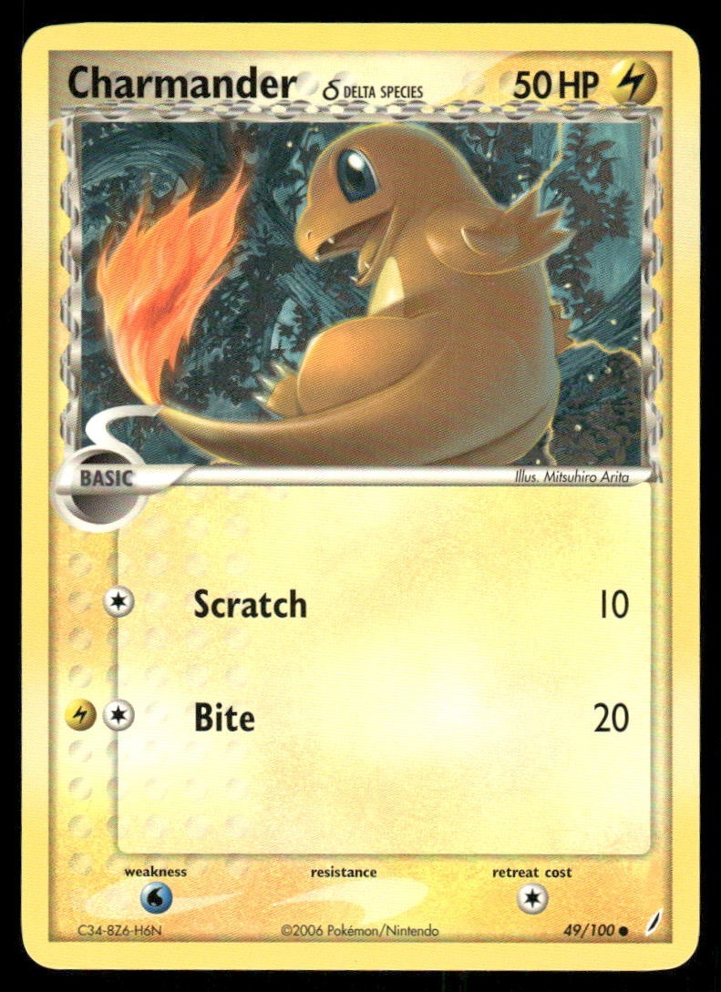 Pokemon Tcg Charmander #49 Pokemon Crystal Guardians NM