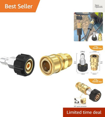#ad #ad Pressure Washer Adapter Set Quick Connect Kit M22 14mm Swivel to 3 8#x27;#x27; Quick... $17.99