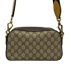 Authentique sac messager GUCCI Neo Vintage GG Supreme 476466 marron foncé beige multi  