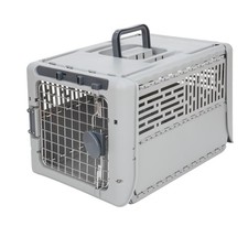 Sport Pet Designs 19" Collapsible Plastic Dog Kennel Gray XS