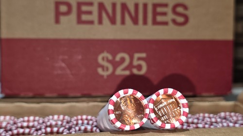 🔥 2025 P PENNY LINCOLN CENTS 50 ROLLEN MÖGLICHE VARIANTEN OBW BU GEM FULL BOX #4