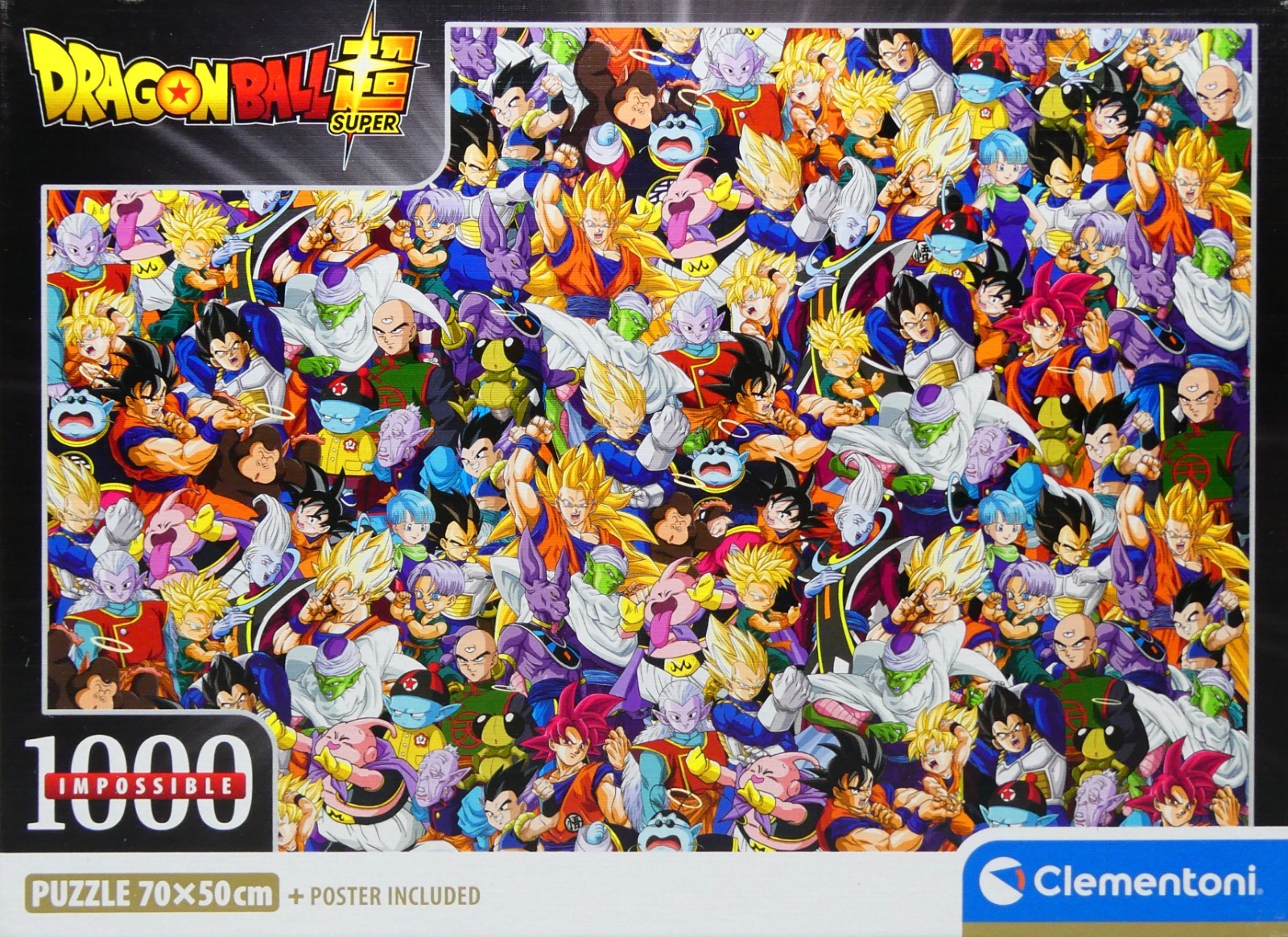 Clementoni Dragon Ball Super 1000 Piece Jigsaw Puzzle 70x50cm - Complete