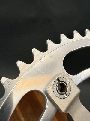 Vintage Campagnolo Pista Chainset. 165mm. 49t Ring. Very Clean