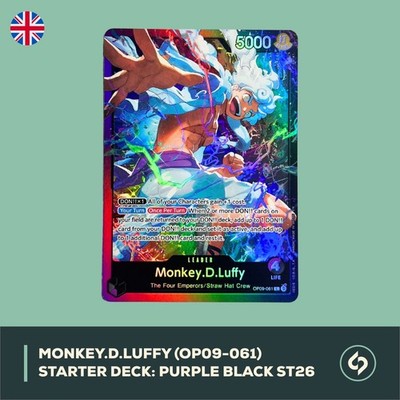 Monkey D Luffy OP09-061 Starter Deck: Purple Black   ONE PIECE TCG ENGLISH | NM