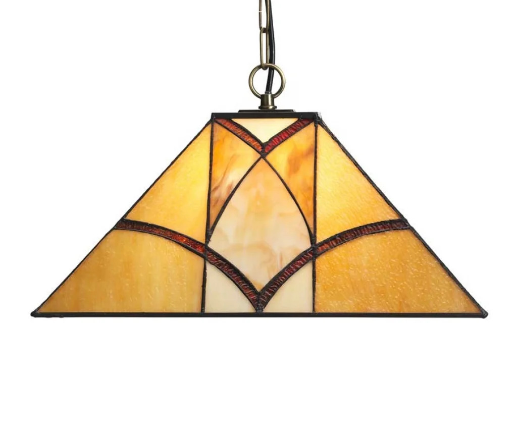 Ceiling Light Antique Portia Cream Amber Oaks Lighting OT 1793/16 P