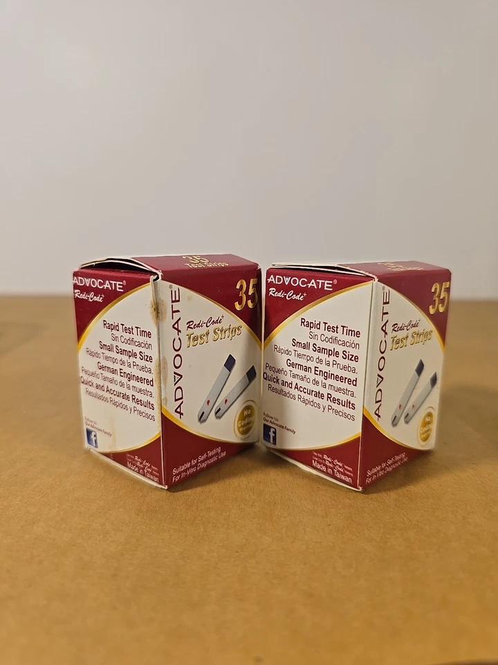 Тест-полоски на глюкозу в крови Advocate Redi-Code 35 штук X2 с истекшим сроком годности ТОЛЬКО ДЛЯ ЧЕЛОВЕКА - Изображение 2 из 4