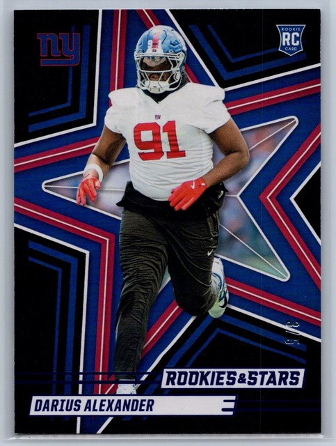 2025 Panini Rookies & Stars Darius Alexander Black and Blue RC numbered /5! Ssp!