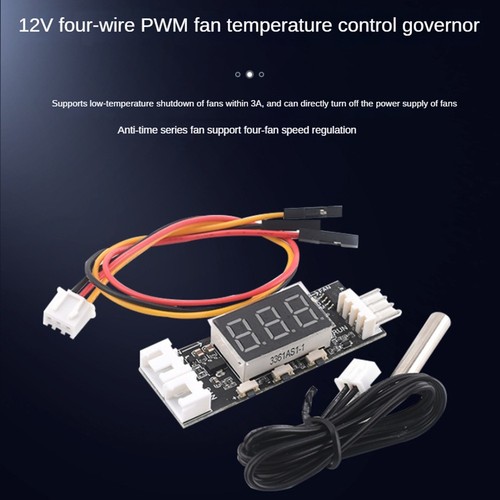 12-V-PWM-4-Draht-LüFtertemperaturregelung, Geschwindigkeitsregler, Chassis-6208 - Afbeelding 2 van 10