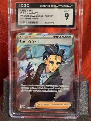 2025 Pokémon Larry's Skill 139/131 Full Art Trainer CGC 9 Mint