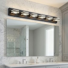 40'' Vanity Light 6 Lights Dimmable LED Bathroom Over Mirror Wall Fixture 5CCT