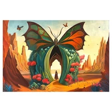 Mani Original Acrylic Painting on Canvas (20" x 30") Hand Signed