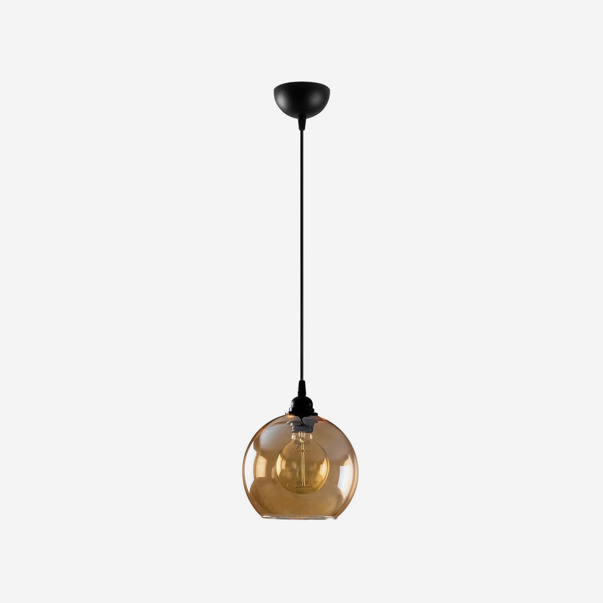 Suspension verre métal Gold 20 - Éclairage intérieur E27