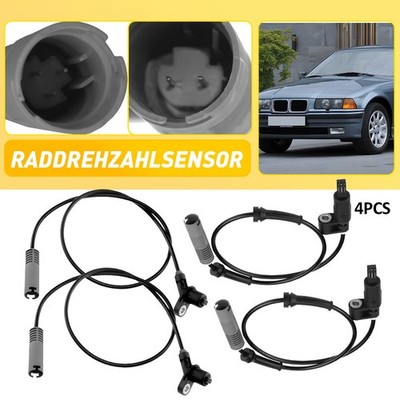 4x ABS SENSOR DREHZAHLFÜHLER VORNE HINTEN LI. RE. FÜR BMW 3-ER E36 34521163027
