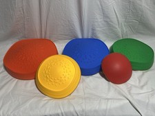 makarci Stepping Stones for Kids, 5pcs Non-Slip Plastic Balance River Stones ...