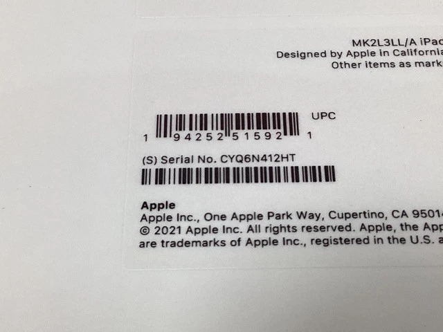 Apple iPad 10.2" (9th Gen) WiFi - 64GB - Silver - MK2L3LL/A - Image 3 of 3