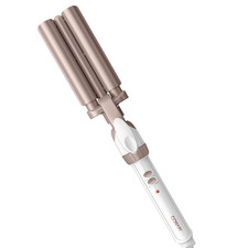 Conair Double Ceramic 3-Barrel Waver Curling Iron Hair Curler 30 Heat Settings