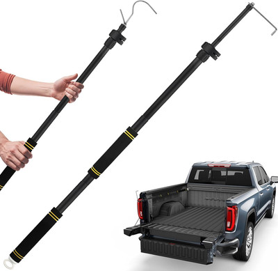 Truck Bed Grabber Tool Heavy Duty, Grabber Truck Cargo Retriever Long Handle Thi