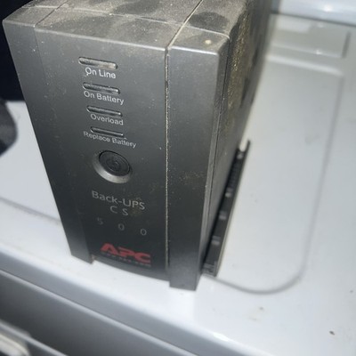 Used APC Back-UPS CS 500  Tower UPS BK500LK No Battery