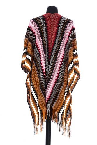 Poncho Mantella Missoni PXKFW1D8069 Donna Uomo Misto Lana - Picture 3 of 12