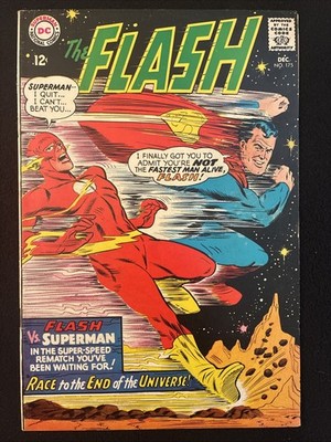 THE FLASH 175 8.0 DC 1967 2ND SUPERMAN FLASH RACE MYLITE 2 FULLBACK IL