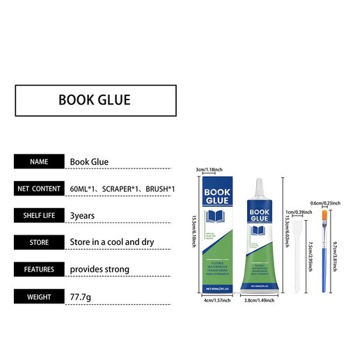 Book Repair Glue Professional Book Repair Adhesive Quick Drying Library Special/ - Picture 11 of 12