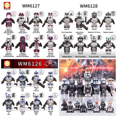 Custom Lego Star Wars Clone Wars Minifiguren Clone Troopers Wolf Nova Bad Batch
