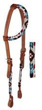 Horse Show Bridle Western Leather Headstall 79RT10HA