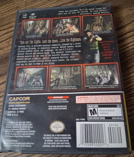 Gamecube Resident Evil game and Case No Instructions - Picture 2 of 4